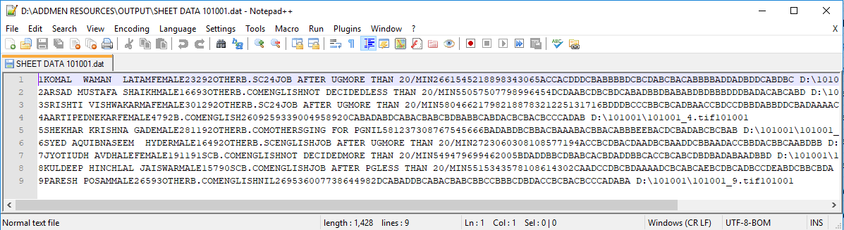 Addmen Software Output With Other Software